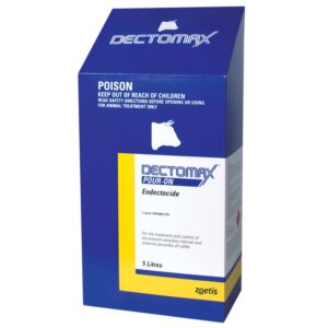 Dectomax Pour-On for Cattle 5L bottle with easy-to-use backpack applicator