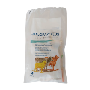 Flopak Plus 4-in-1 500mL calcium magnesium injection for cattle and sheep metabolic conditions