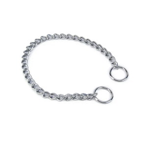 Bainbridge 45cm chrome choke chain for short-haired dogs