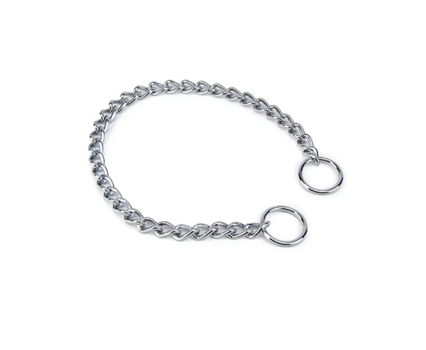 Bainbridge 45cm chrome choke chain for short-haired dogs