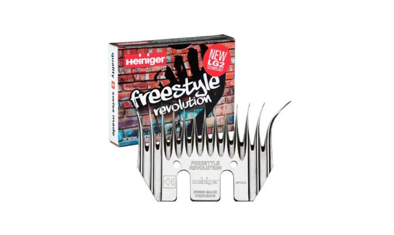 Freestyle Revolution Comb 5pk with 96mm wide, long bevel design for shearing Merinos.