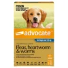 Advocate Flea & Worm Dogs 25kg+ 3pk