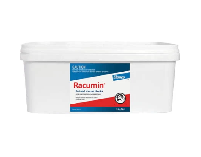 Racumin Rat and Mouse Blocks 5kg rodenticide wax bait blocks for farm rodent control