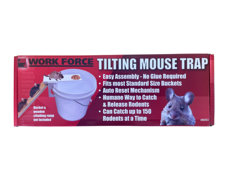 Work Force Tilting Mouse Trap - Reusable, pet-safe rodent control.