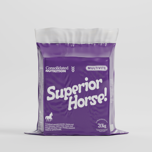 Superior Horse Minerals – Lick Block (Multivite) 20kg for optimal horse health, coat, and muscle support.