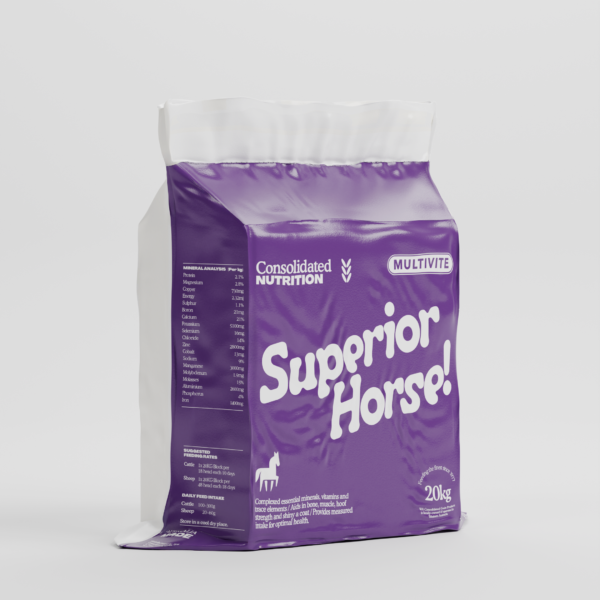 Superior Horse Minerals – Lick Block (Multivite) 20kg for optimal horse health, coat, and muscle support.