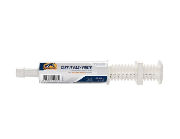 Cavalor® Take It Easy Forte 60g calming paste for horses.