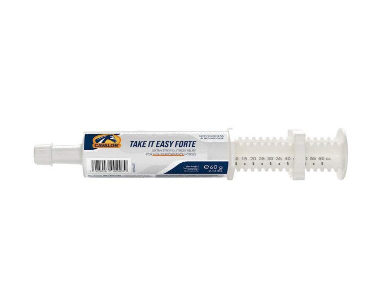Cavalor® Take It Easy Forte 60g calming paste for horses.