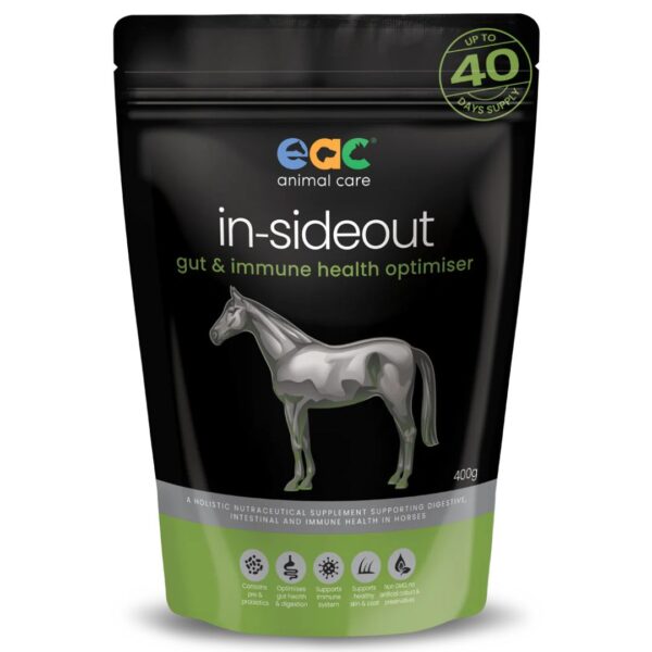 EAC In-Sideout Horse Care Formula 1kg, digestive and immune support for horses.