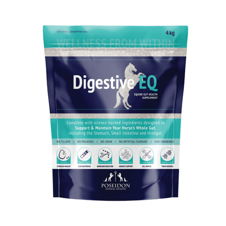 Poseidon Digestive EQ Sachet 4kg Blue equine supplement.