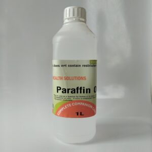 Animal Health Solutions Paraffin Oil 1L bottle for livestock digestive health.