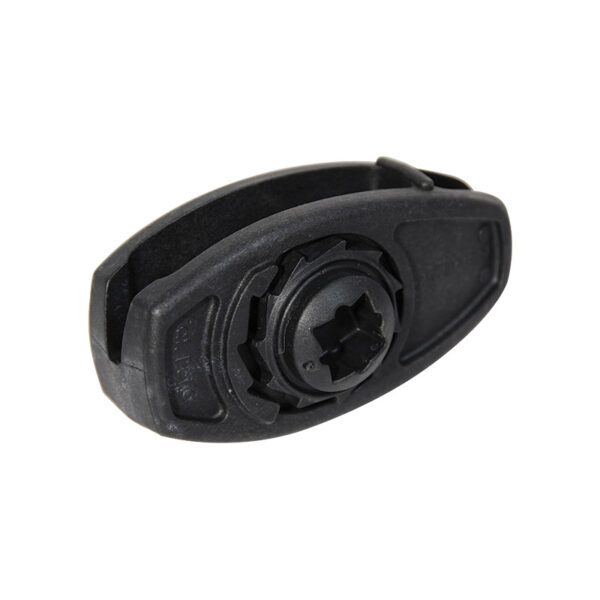 Nemtek Hybrid Combo Tensioner BB attached to a corner post with wire, showcasing its dual function as a tensioner and insulator.