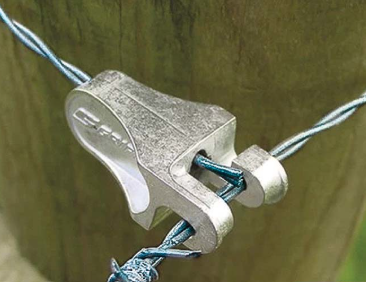 Waratah Gripple T-Clip Medium 20 Pack – fencing wire clips for fast and secure tie-offs on round strainer posts