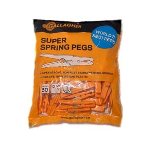 Gallagher Super Spring Pegs (Pack of 50)