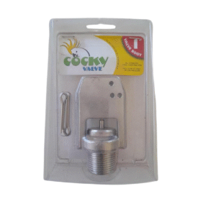 Cocky Trough Valve 1" stainless steel valve body for farm water troughs.