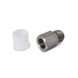 M10 to BSW threaded adapter by Cocky Valve for converting float valve threads.