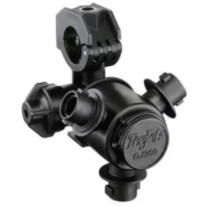 Teejet Multiple Nozzle Holder Clamp On 1/2 QJ363C-1/2-NYB, black nylon clamp for mounting multiple spray nozzles on 1/2-inch pipe