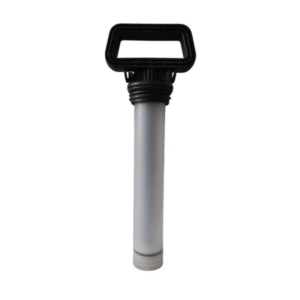 Volpi Hand Sprayer spare pump with black handle and silver cylinder.