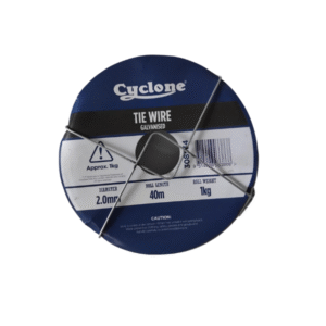 Cyclone Tie Wire 2mm x 40m - 1kg spool, durable fencing wire.