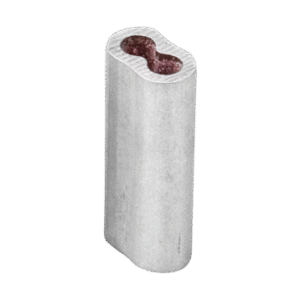 Hayes Crimps HC2 1.6–2.5mm 100pk fencing wire joiners in packaging.