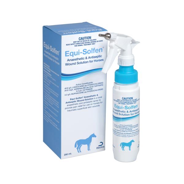Equi-Solfen 250 mL wound spray bottle