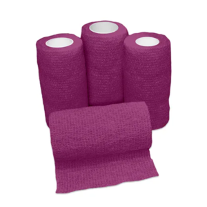 Purple Bainbridge Flexi elastic bandage roll for animal wound care