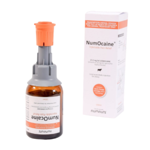 NumOcaine 65 dose 100mL local anaesthetic refill with Quick Change Cartridge for Numnuts device lamb marking pain relief
