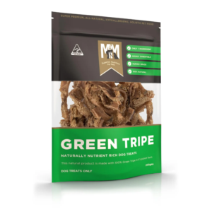 Meals for Mutts green tripe dog treats 200g re-sealable pack of dehydrated strips