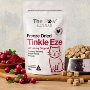 The Paw Grocer Tinkle Eze cat urinary treats 50g freeze dried chicken with cranberry