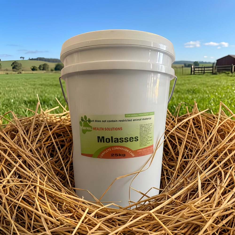 Animal Health Solutions molasses for horses natural sweet energy feed supplement