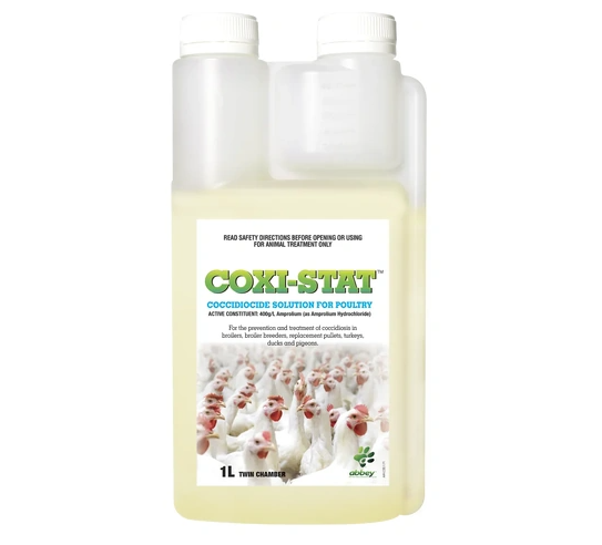 Coxi-Stat poultry coccidiosis treatment amprolium coccidiocide solution for drinking water