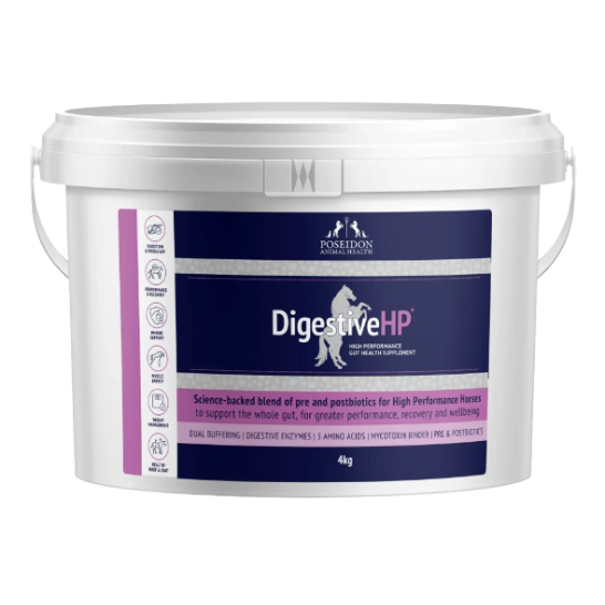 Poseidon DigestiveHP 4kg resealable tub horse digestive supplement