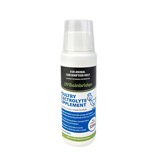 Bainbridge Poultry Electrolyte Supplement 125ml bottle